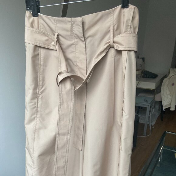 3.1 Phillip Lim NWOT beige tan Trousers pants Wide Legcotton sz 6